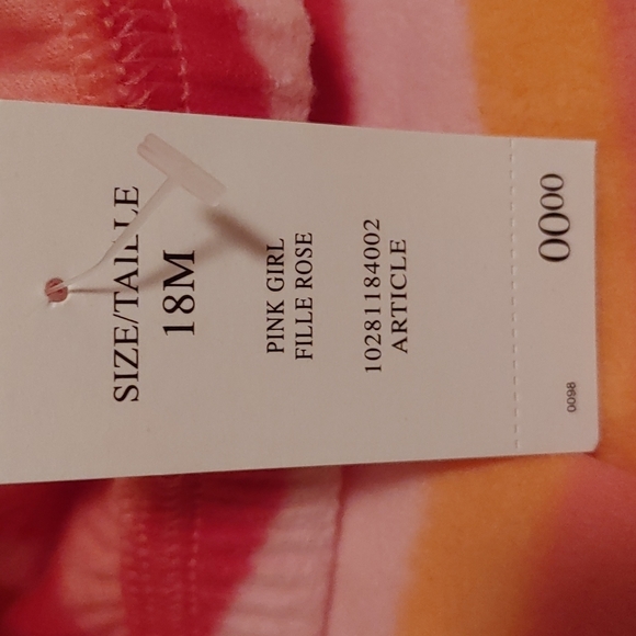 3/$25 CIRCO Target orange pink long sleeves pajamas size 18 months - Picture 6 of 8